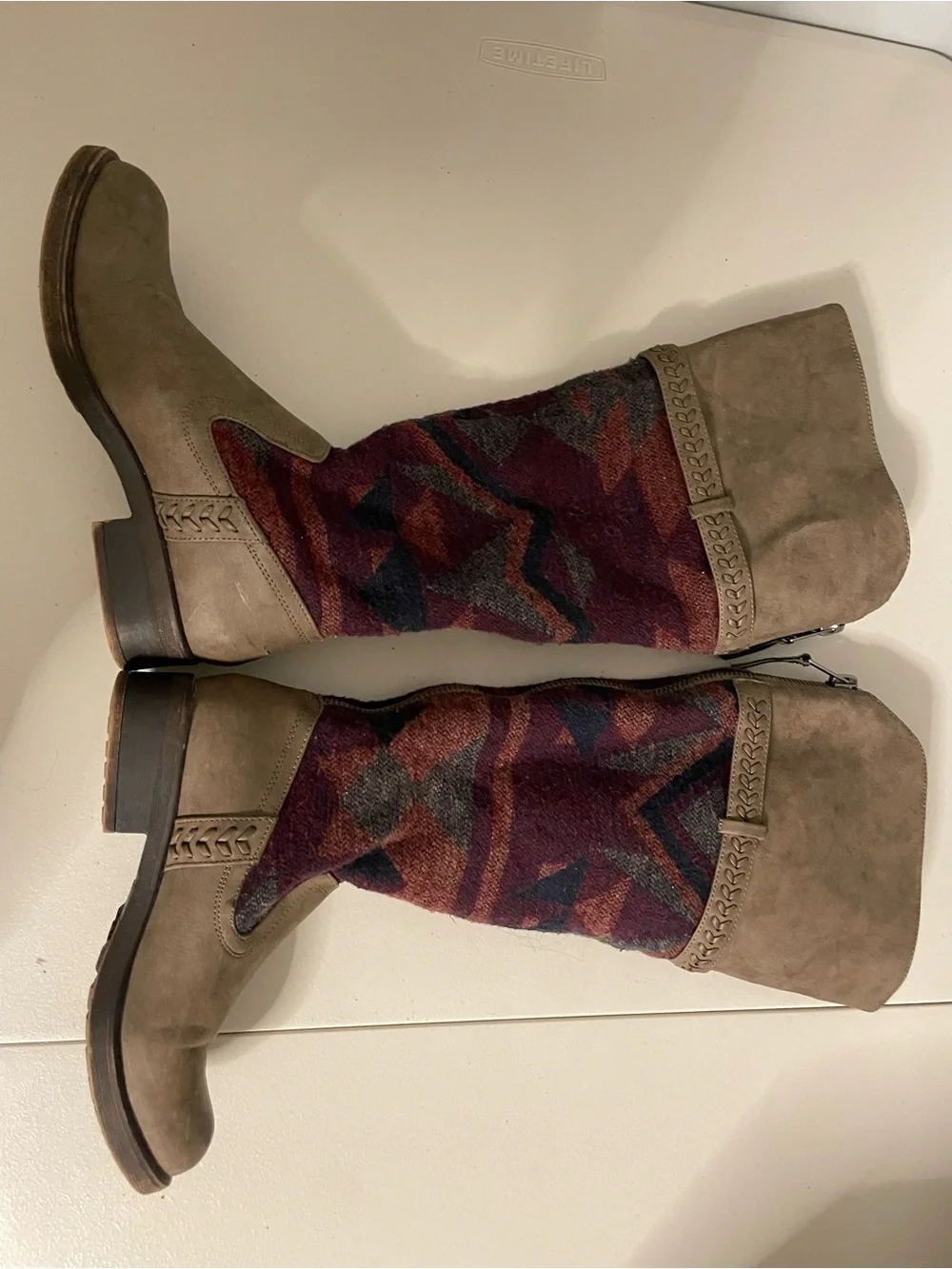 Madden Girl Casttt Knee High Southwestern Boots Size 6